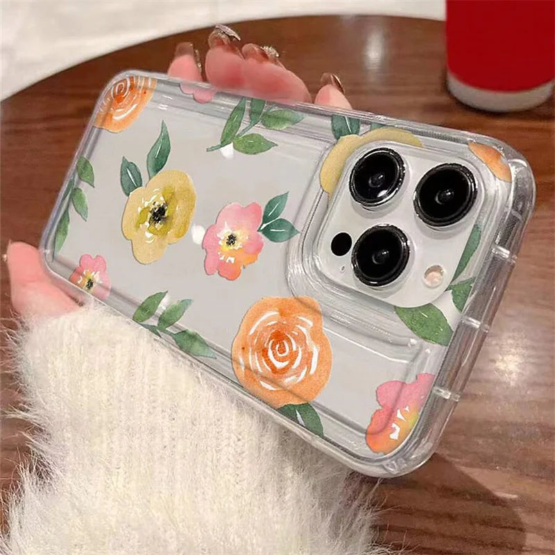 Purple Flower Shockproof Case