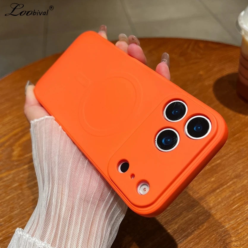 Soft Liquid Silicone MagSafe Case