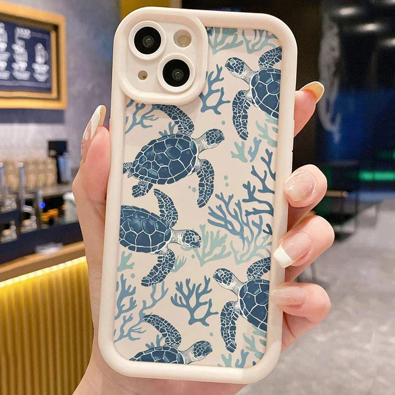 Purple Sea Turtle Soft Case