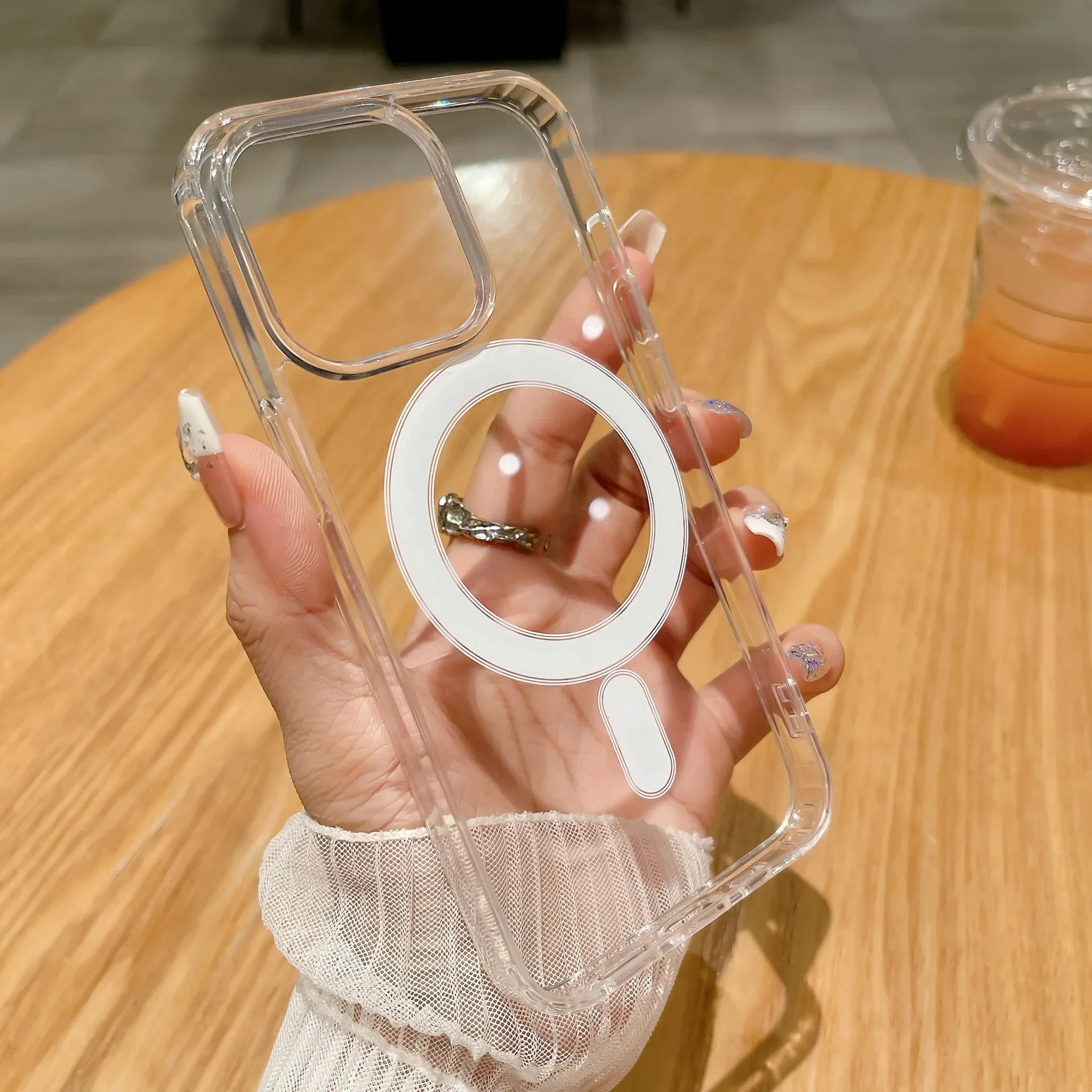 Magnetic Transparent MagSafe Case