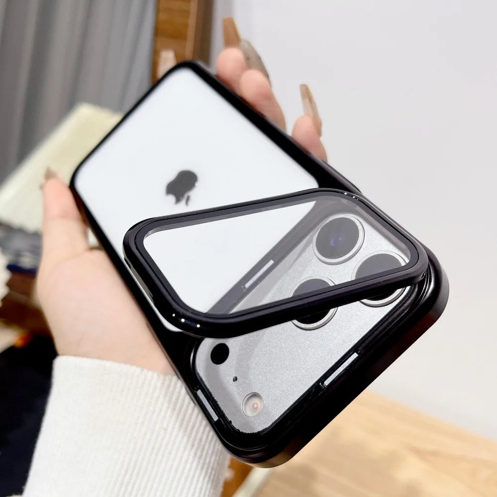 Plating Fold Glass Stand Case