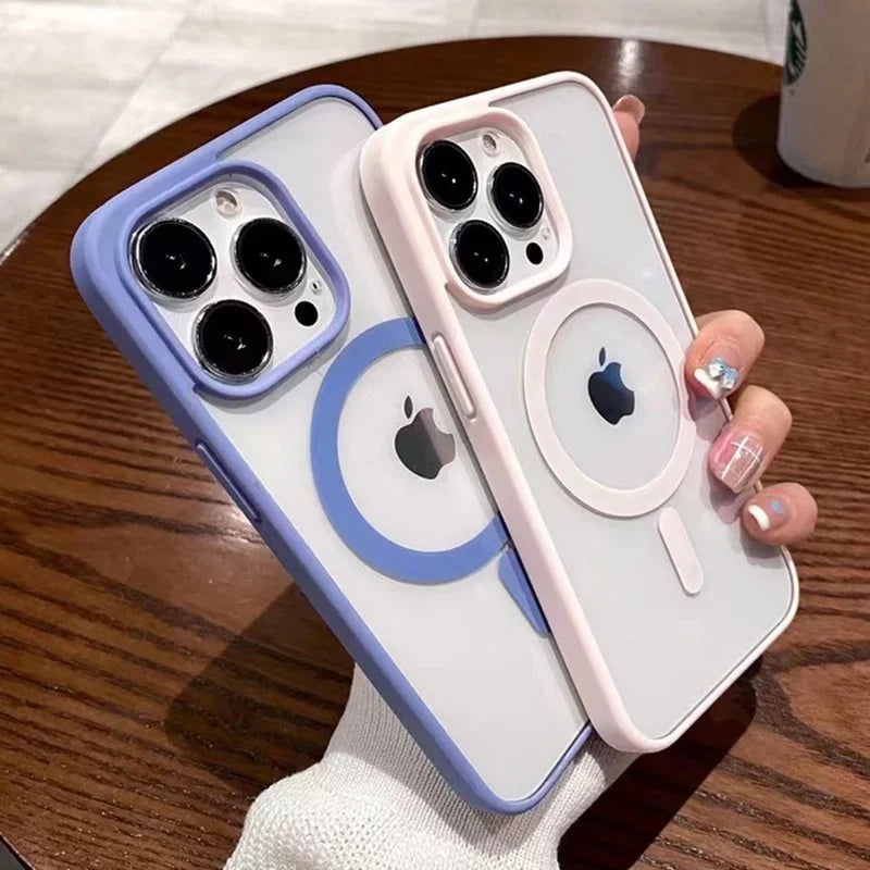 Colorful Transparent MagSafe Case