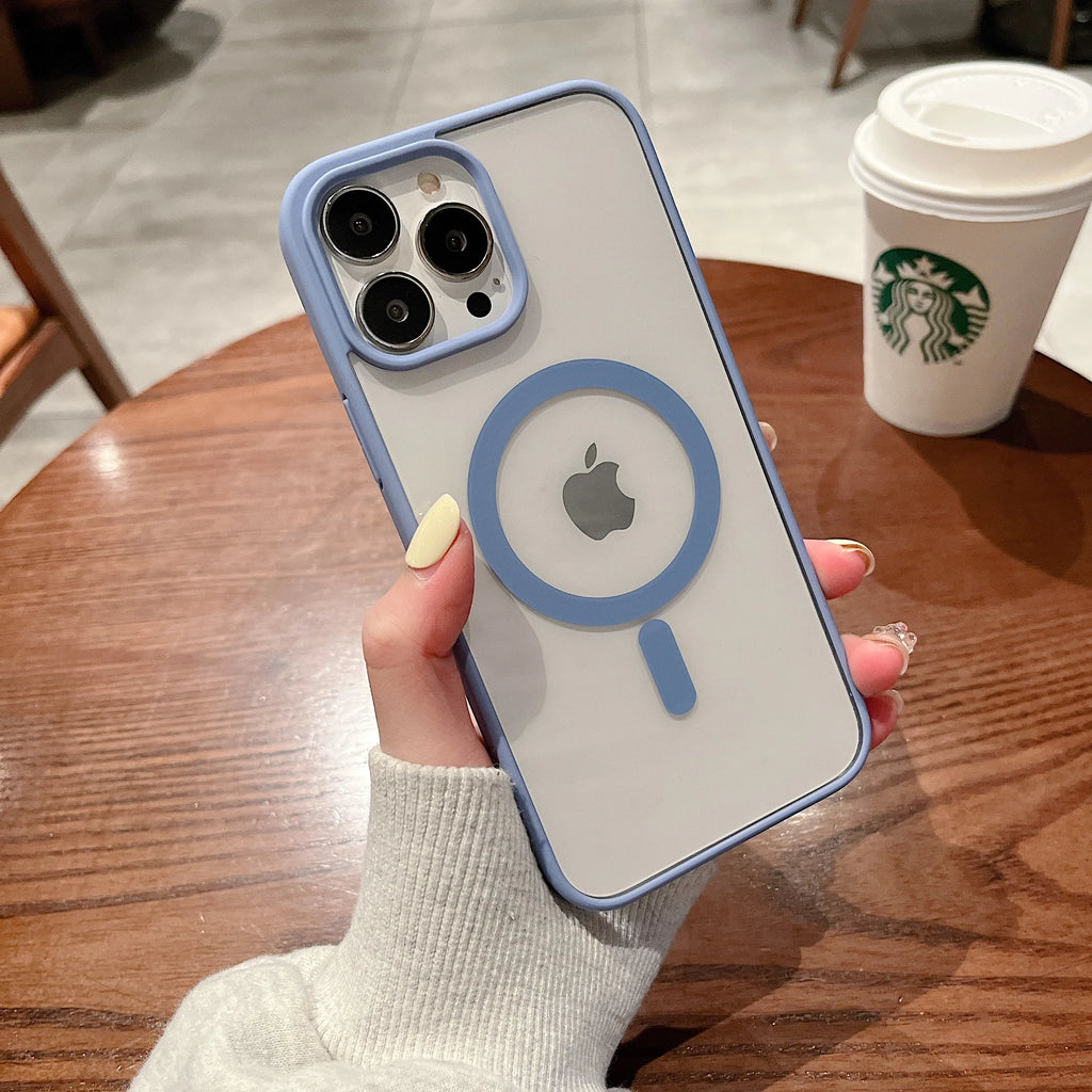 Colorful Transparent MagSafe Case