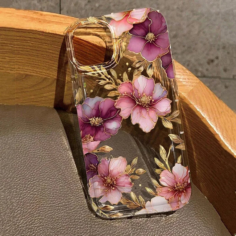 Purple Flower Shockproof Case