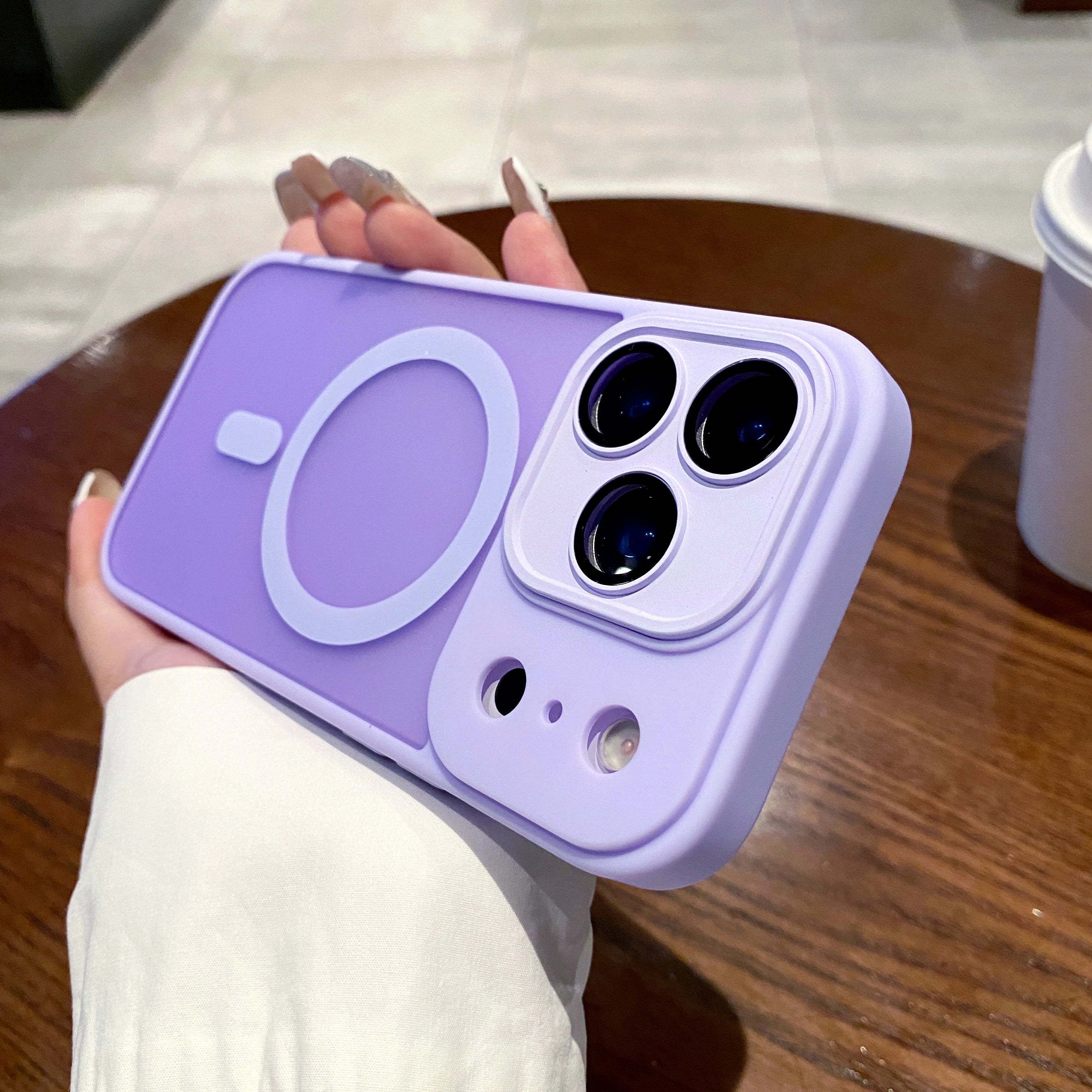 Luxury Matte MagSafe Glass Case