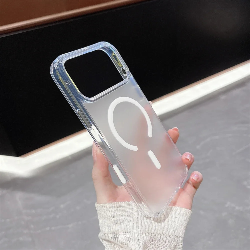Transparent Matte MagSafe Case