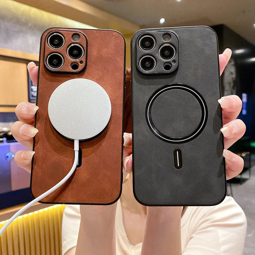MagSafe Leather Wireless Case