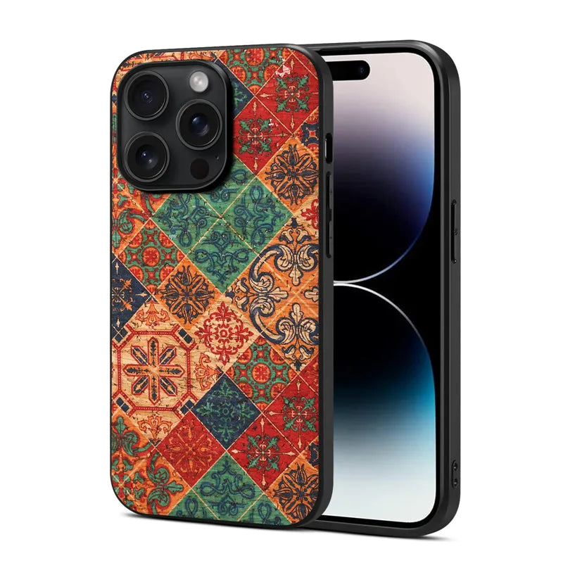 Ultrathin Flower Leather Case