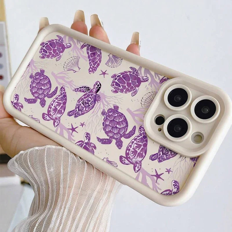 Purple Sea Turtle Soft Case