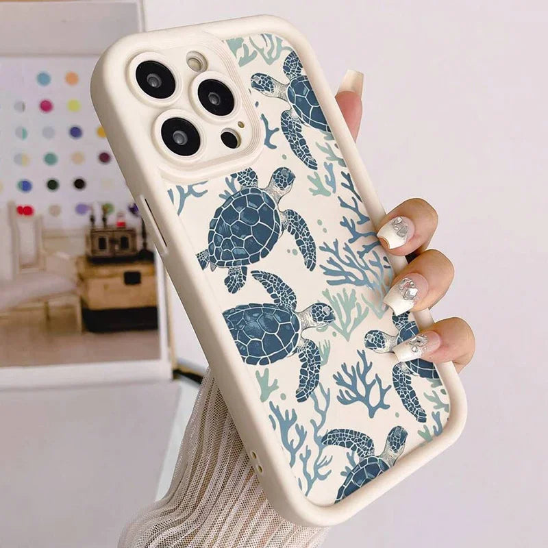 Purple Sea Turtle Soft Case