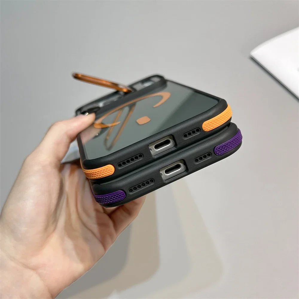 Matte Transparent Kickstand Case