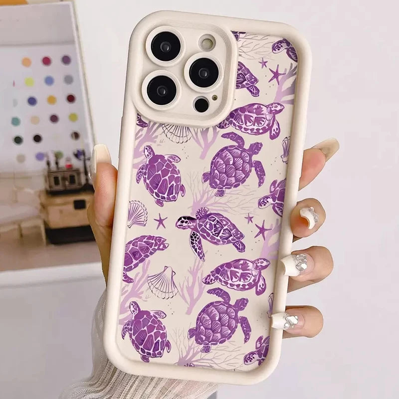 Purple Sea Turtle Soft Case