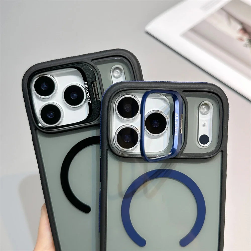 Matte Transparent Kickstand Case