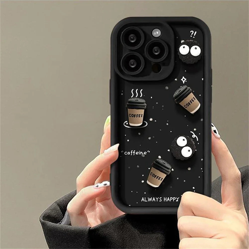 3D Ball Coffee Soft Case