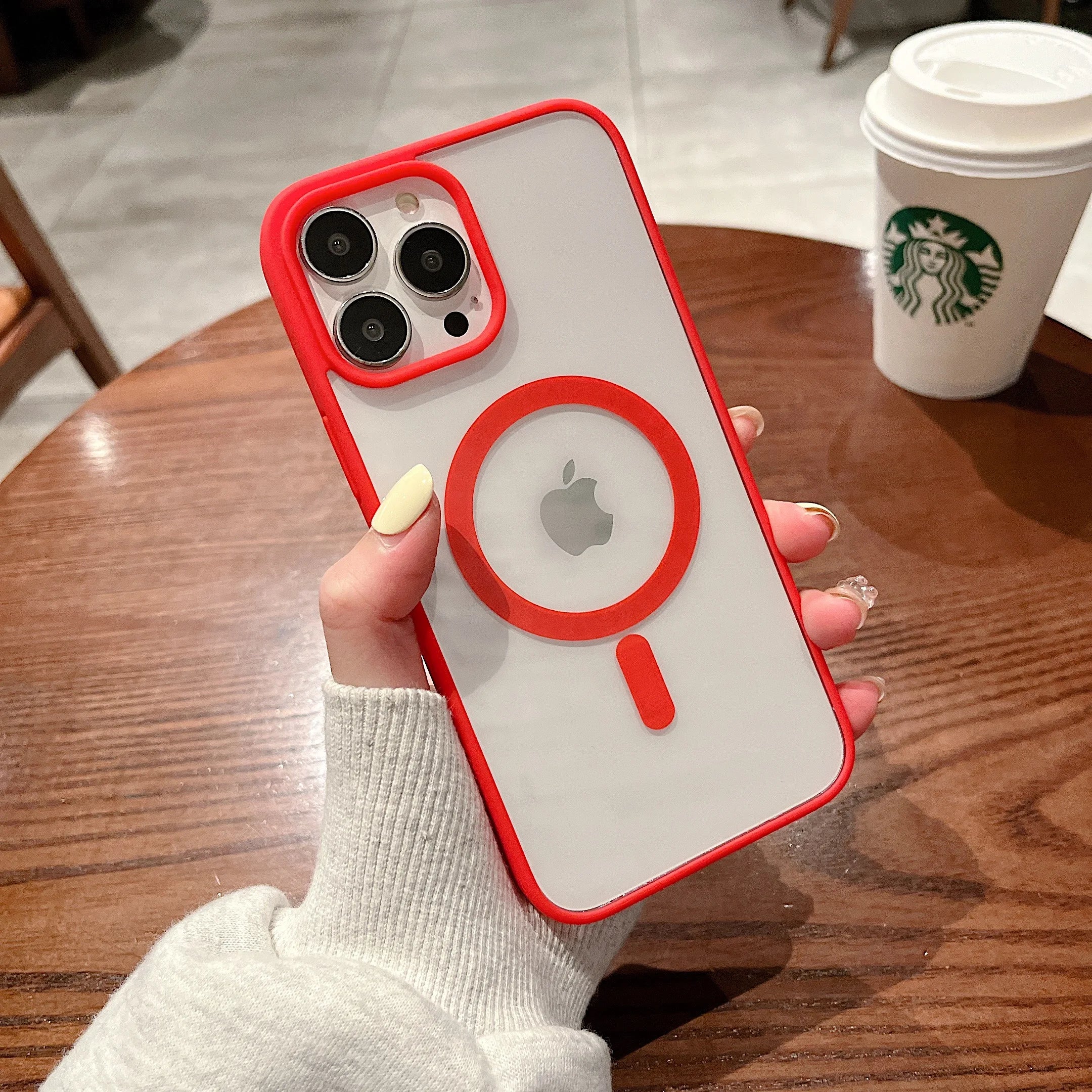 Colorful Transparent MagSafe Case