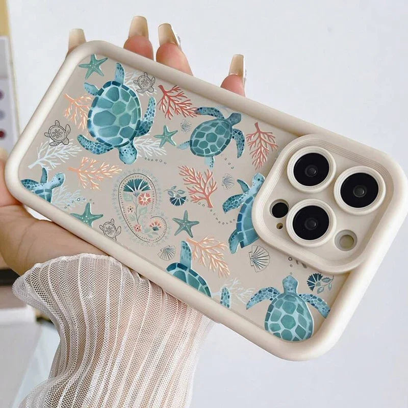 Purple Sea Turtle Soft Case