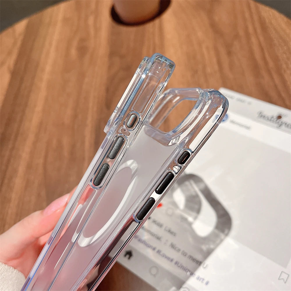 Transparent Matte MagSafe Case