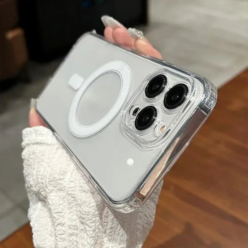 Magnetic Transparent MagSafe Case