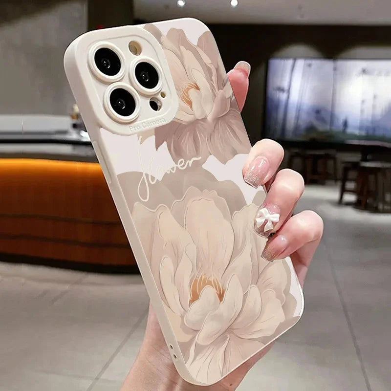 Oil Painting Flower Soft Case