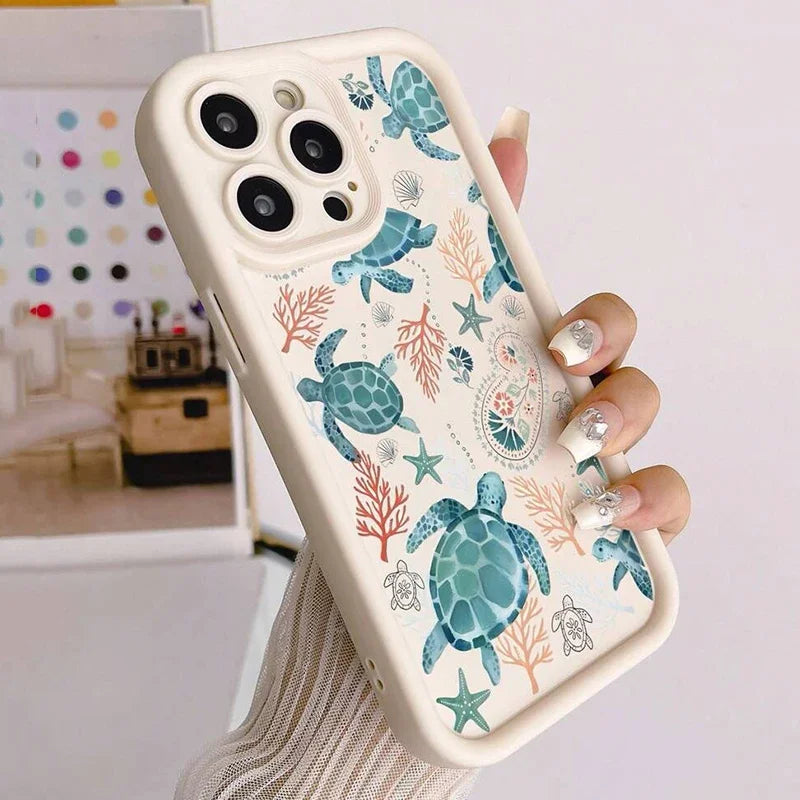 Purple Sea Turtle Soft Case