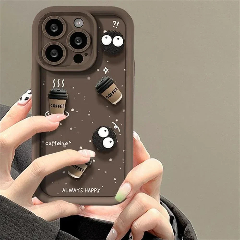 3D Ball Coffee Soft Case