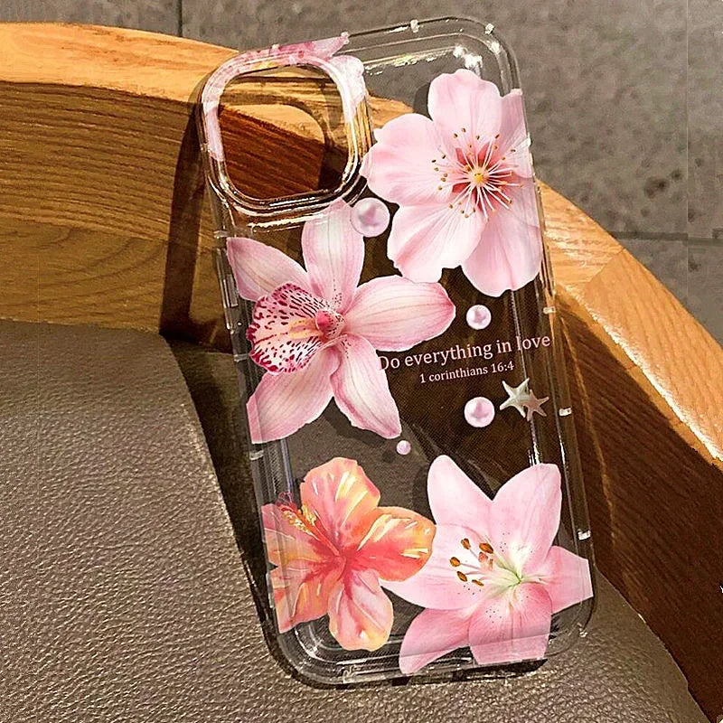 Purple Flower Shockproof Case
