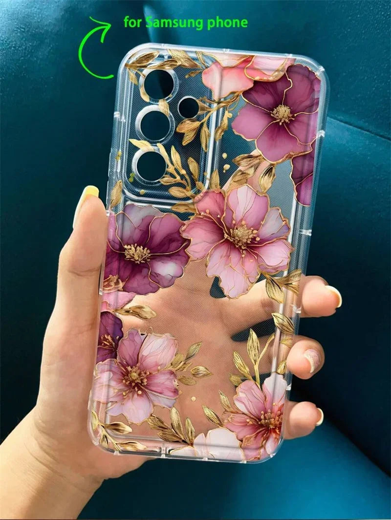 Purple Flower Shockproof Case