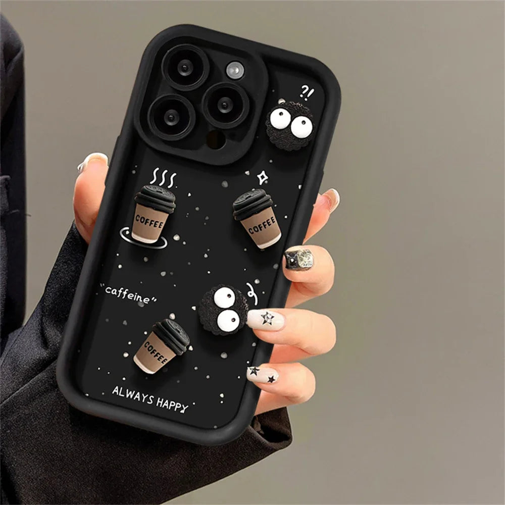 3D Ball Coffee Soft Case