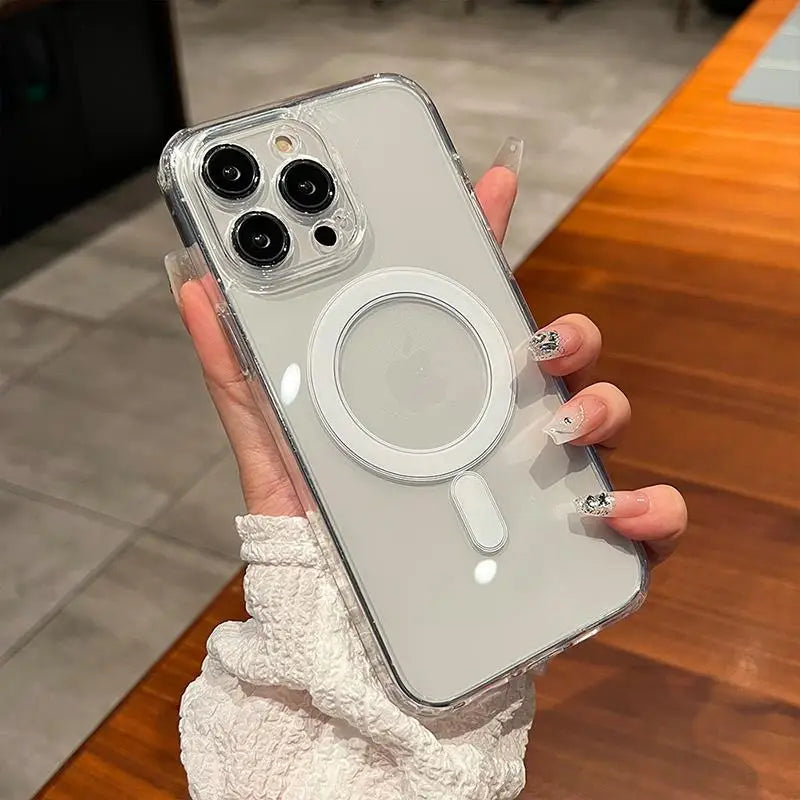 Magnetic Transparent MagSafe Case