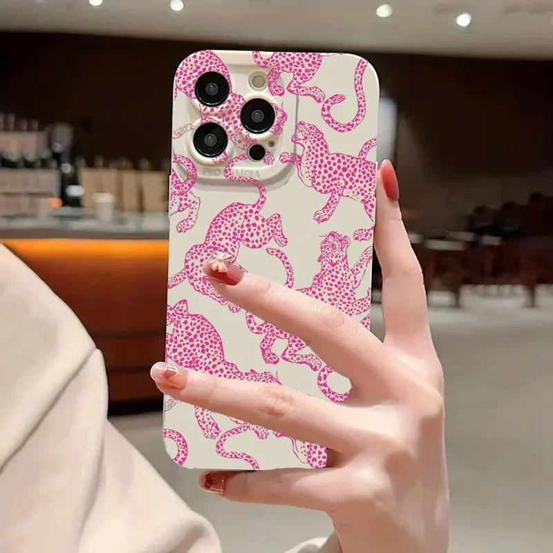 Pink Leopard Print Soft Case