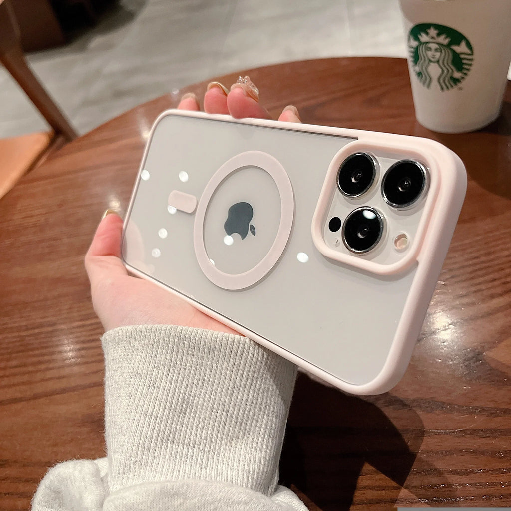 Colorful Transparent MagSafe Case