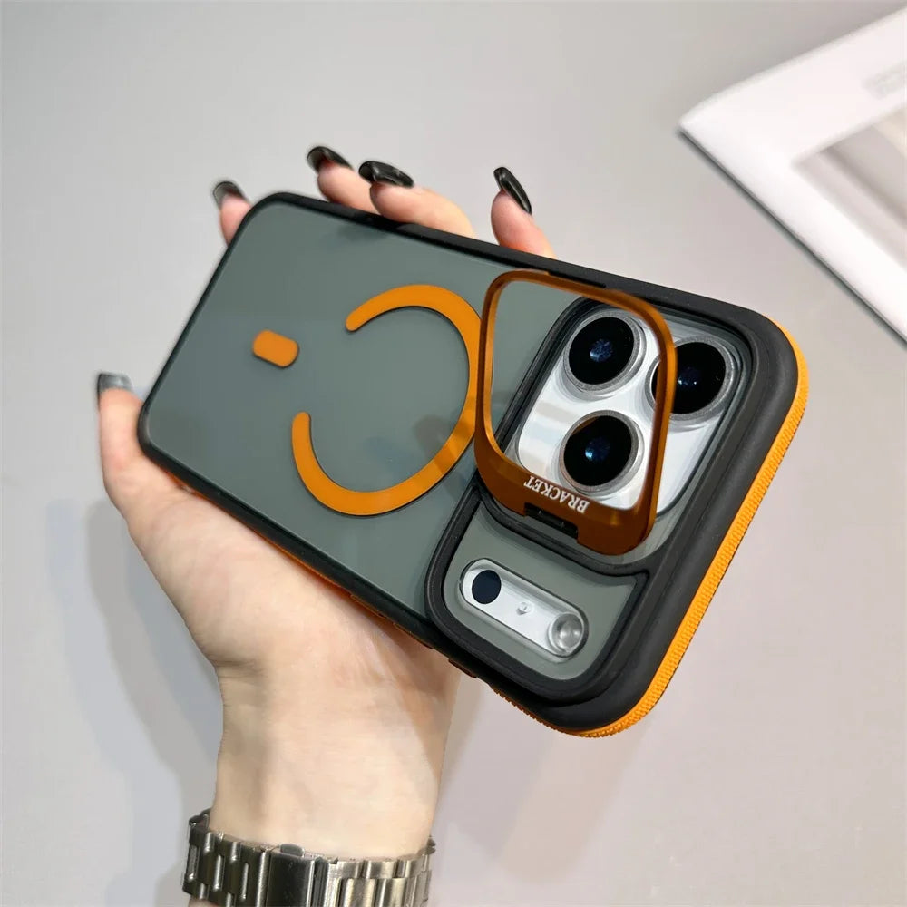 Matte Transparent Kickstand Case