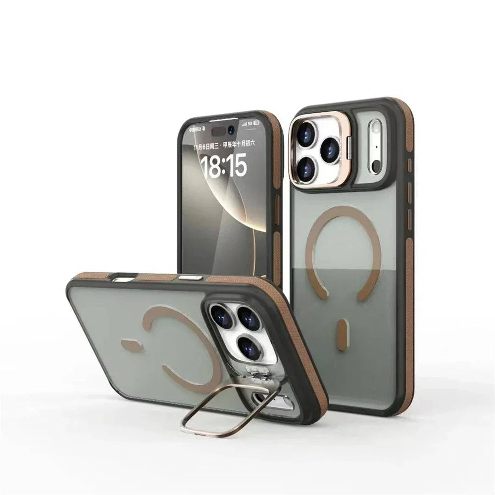 Matte Transparent Kickstand Case
