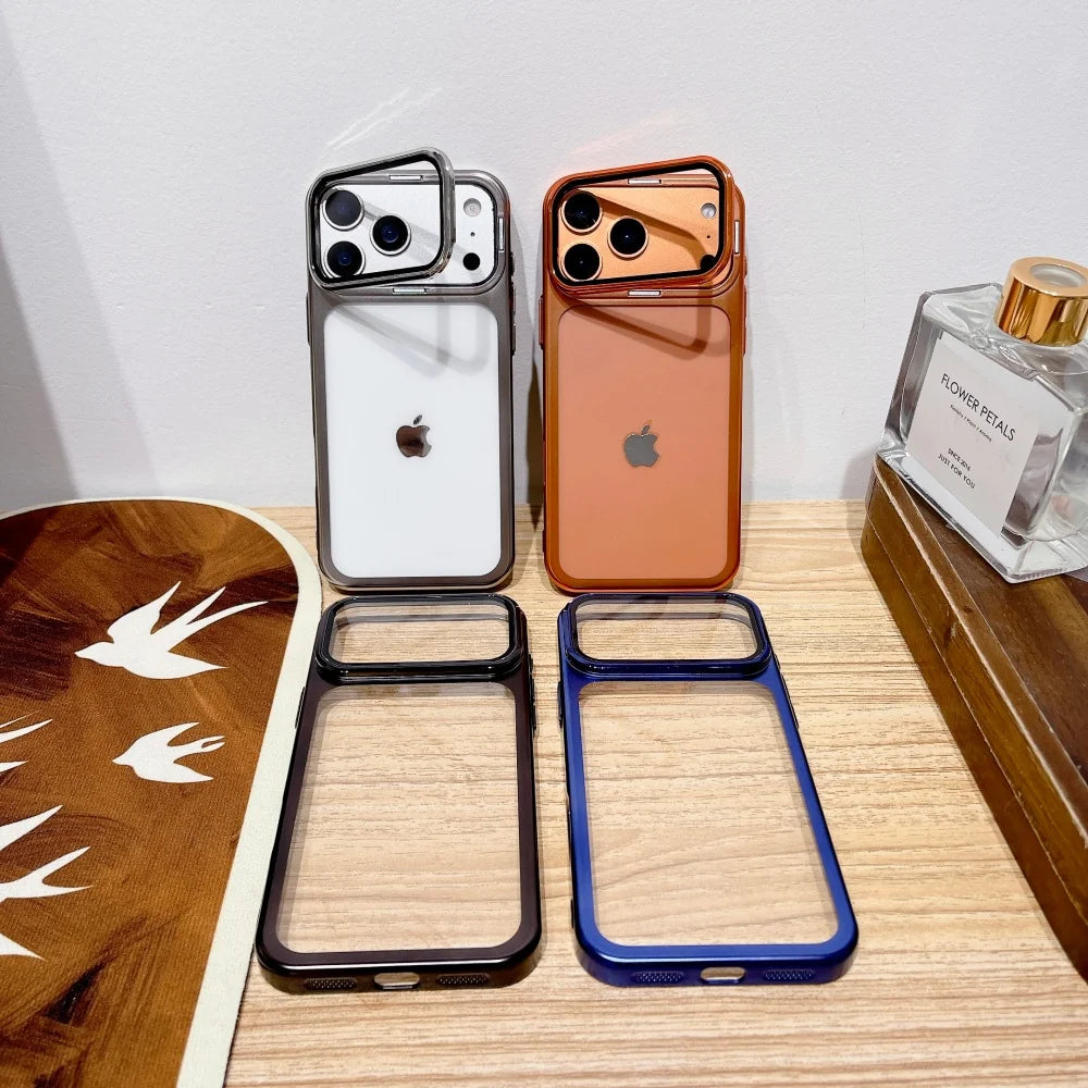 Plating Fold Glass Stand Case
