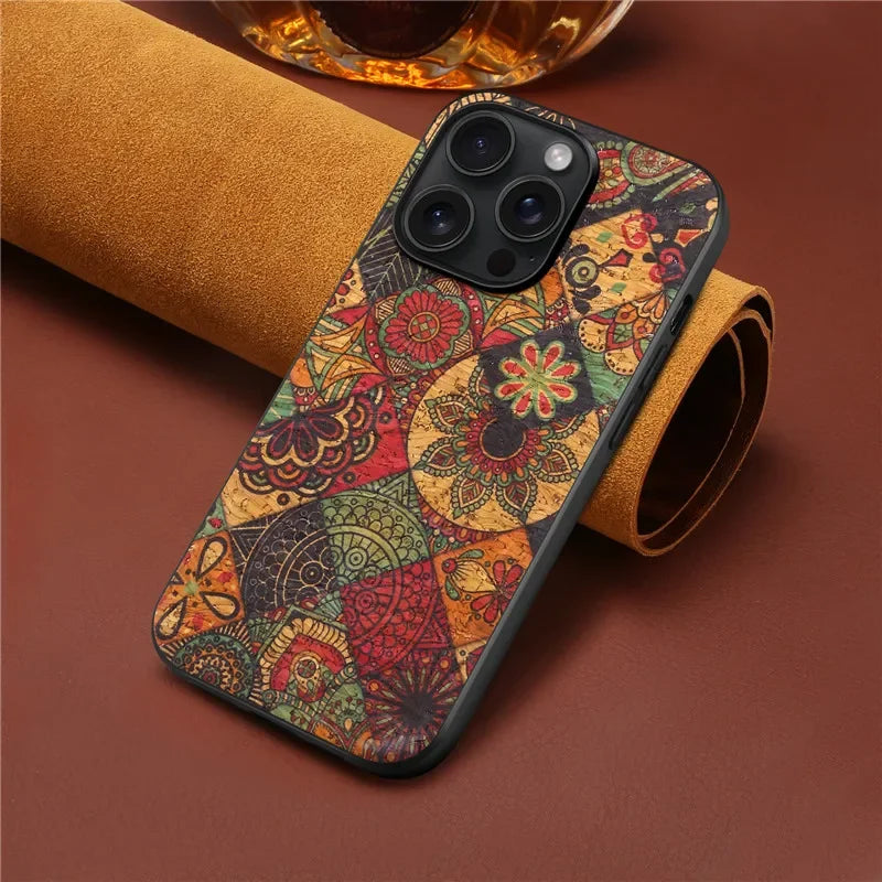 Ultrathin Flower Leather Case