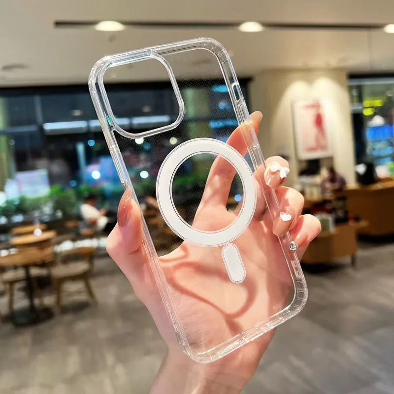 Magnetic Transparent MagSafe Case