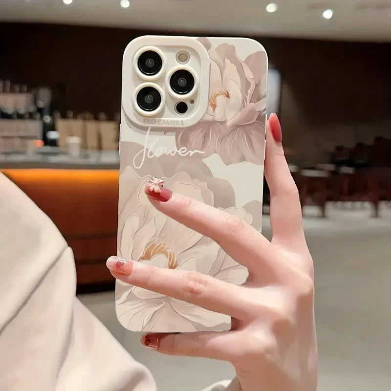 Oil Painting Flower Soft Case