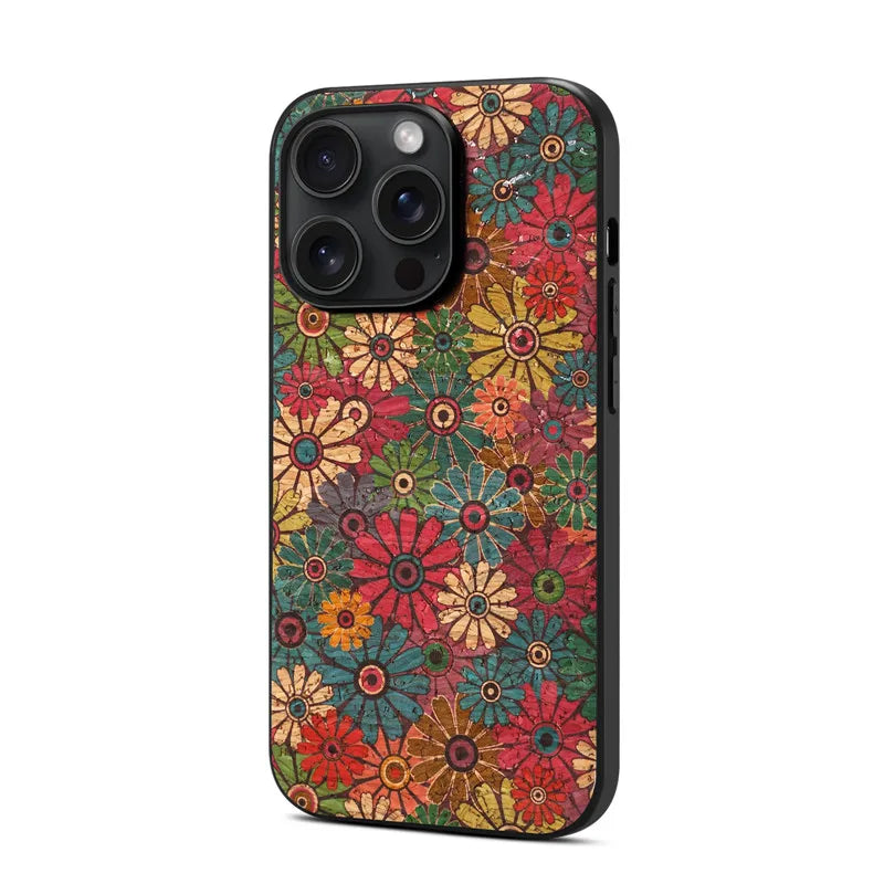 Ultrathin Flower Leather Case