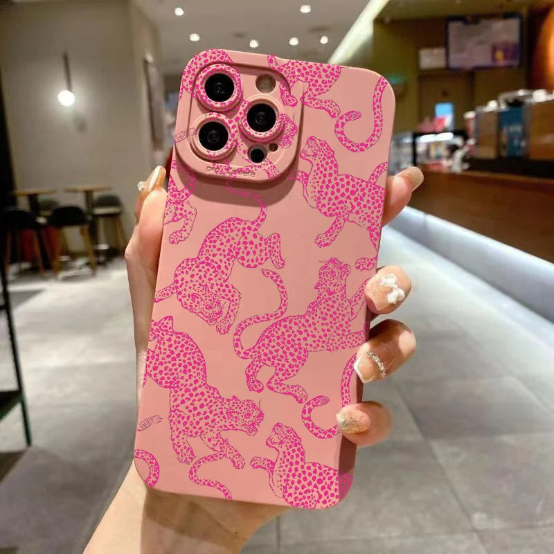Pink Leopard Print Soft Case