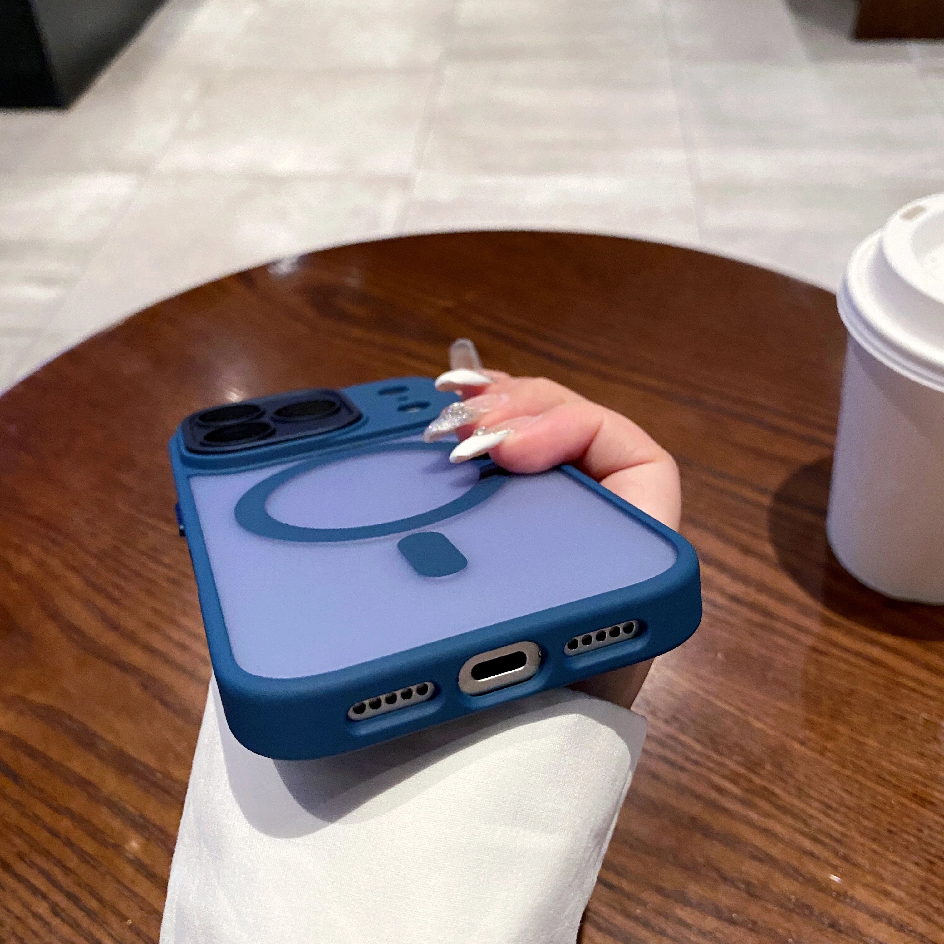 Luxury Matte MagSafe Glass Case