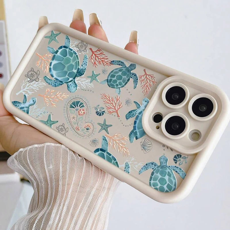 Purple Sea Turtle Soft Case