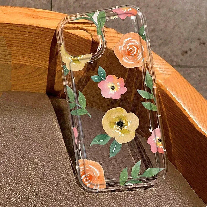 Purple Flower Shockproof Case