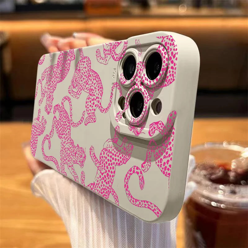 Pink Leopard Print Soft Case