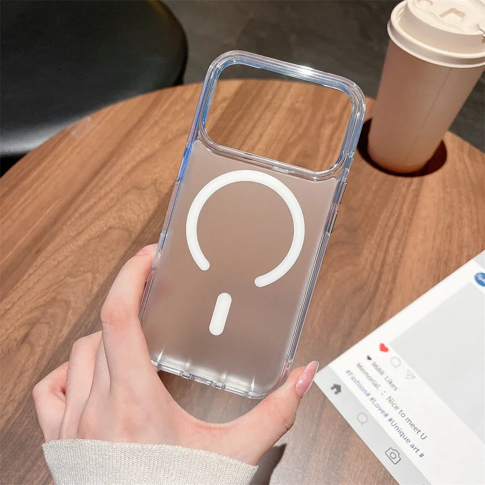 Transparent Matte MagSafe Case