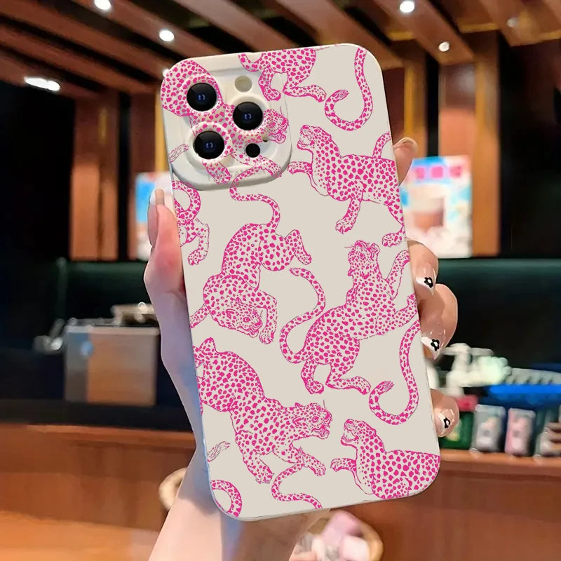 Pink Leopard Print Soft Case