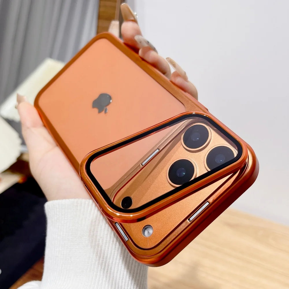 Plating Fold Glass Stand Case