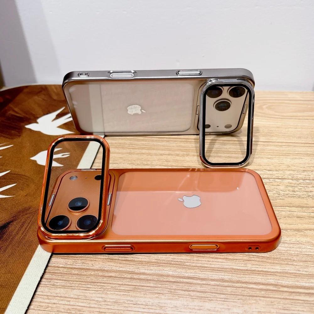 Plating Fold Glass Stand Case