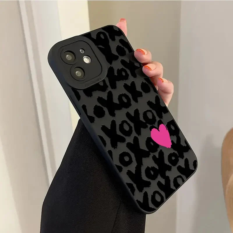 Black Lips Soft Silicone Case