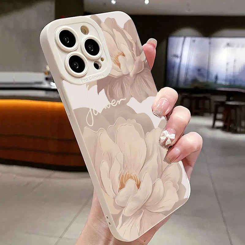 Oil Painting Flower Soft Case