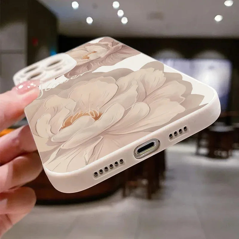 Oil Painting Flower Soft Case